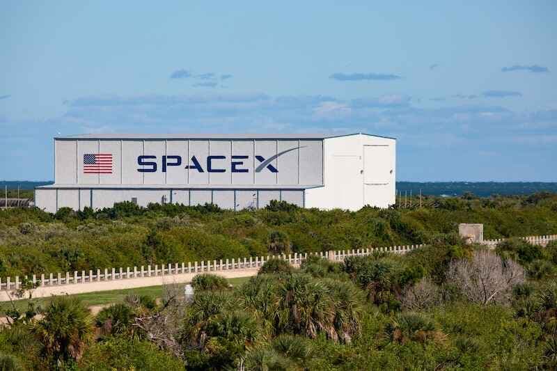 DECEMBER 2, 2019: NASA Launch site LC-39A at Kennedy Space Center. The LC-39A is used by SpaceX for Falcon 9 and Falcon Heavy launches
