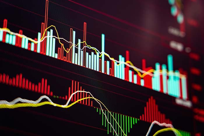 Stock market screen